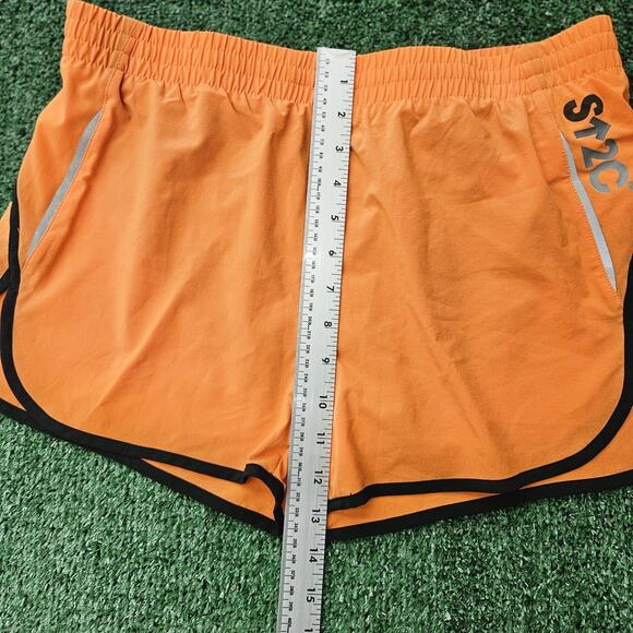 K. Swiss Shorts Women's Orange Lined Running Shorts Size M - Picture 6 of 7